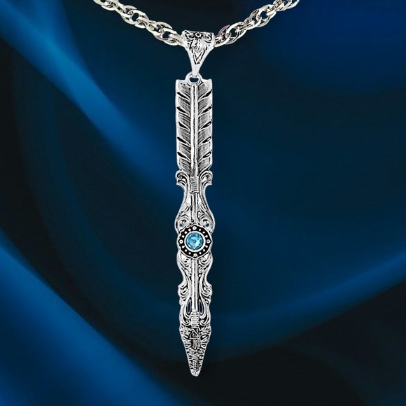 Montana Silversmiths Swift Like The Current Arrow Necklace Retail $80 - NEW! - Picture 1 of 10